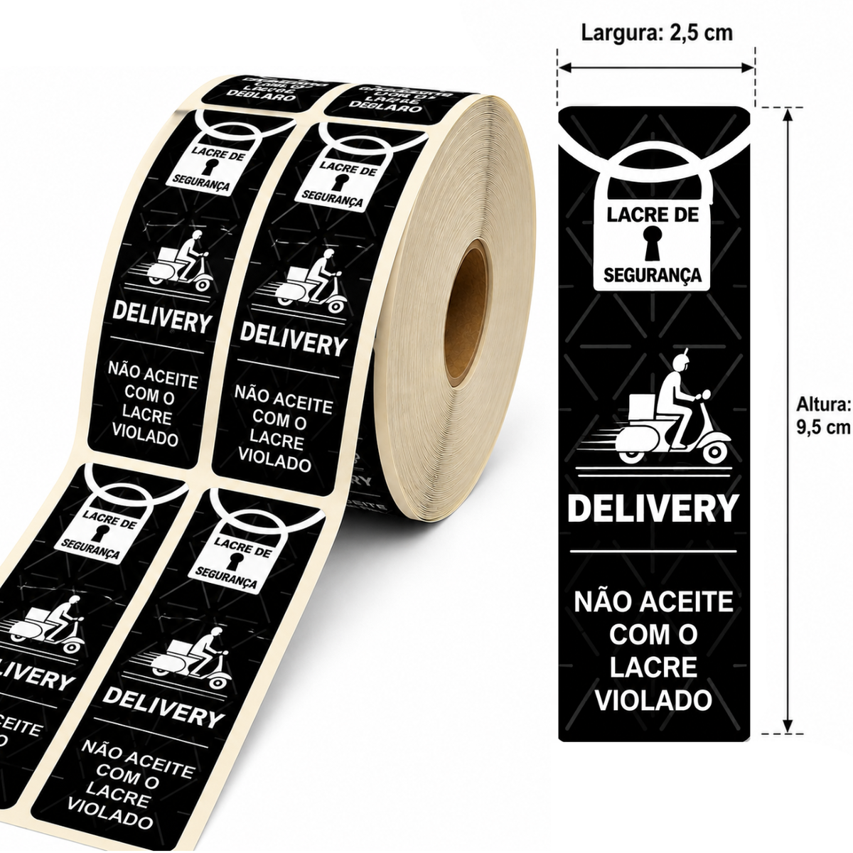 Lacres de Segurança para Delivery - Escolha o seu modelo