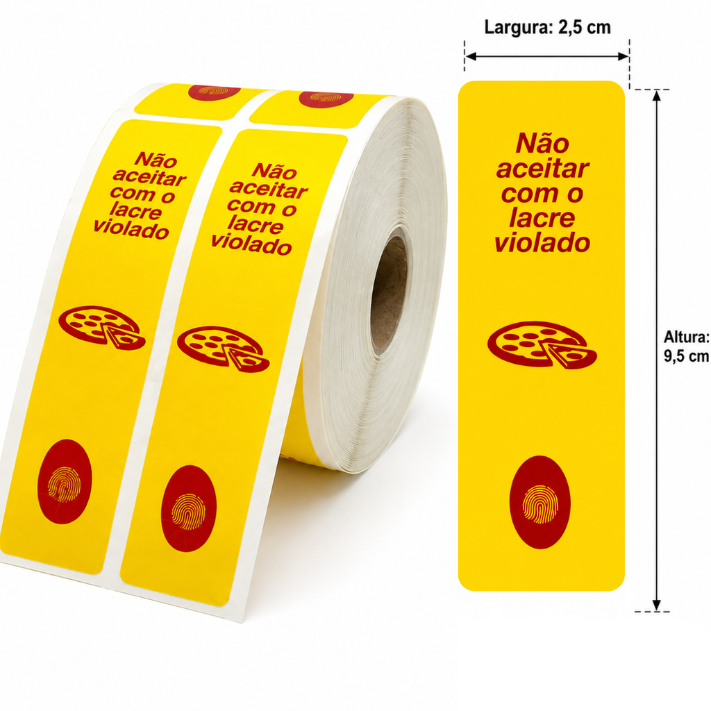 Lacres de Segurança para Delivery - Escolha o seu modelo